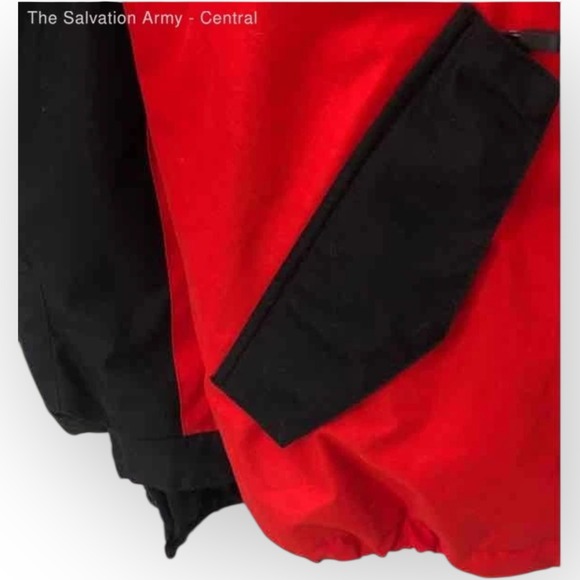 Neff Zeeb Snowboard Jacket Mens Medium Colorblock Black Blue Red Hooded Technica - Picture 4 of 8